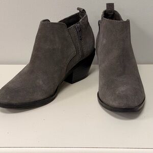 Sonoma Charcoal Suede Ankle Booties